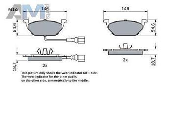 Комплект тормозных накладок 986494524 (BOSCH) для автомобилей VAG аналог 1J0698151DЗаказать комплект тормозных накладок 986494524 производства BOSCH для Фольксваген/Ауди/Шкода с доставкой точно в срок