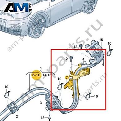 Крепеж кабеля Volkswagen id3 2020-2024 1EA971806Купить крепеж кабеля 1EA971806 для Фольксваген id3 2020-2024- выгодные цены