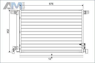 Радиатор кондиционера VALEO (822609) на Audi A6 (C8) 2018-2025 3.0TDI