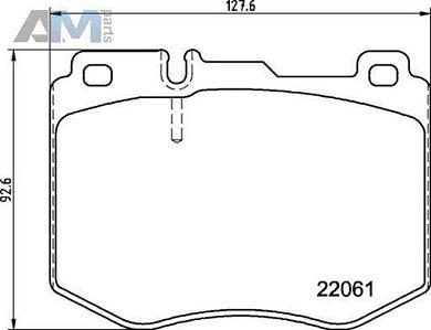 Передние тормозные колодки (P50145) BREMBO на Mercedes GLC X253 300