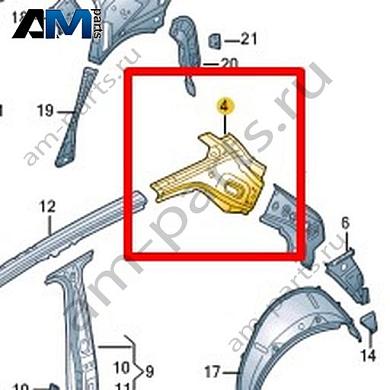 Косынка Volkswagen T-Roc Cross 2019-2024 2GM810624AКупить косынку 2GM810624A на Фольксваген Т-рок Кросс 2019-2024- спец. Цена