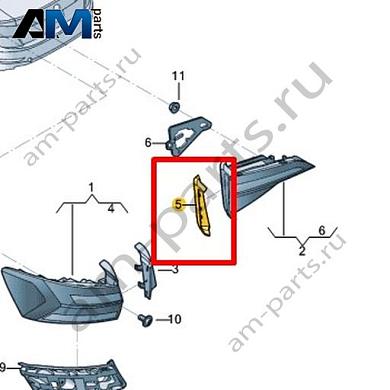 Накладка Volkswagen Jetta VII 2020-2024 17A945309Купить накладку 17A945309 на Фольксваген Джетта VII 2020-2024- спец. Цена