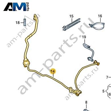 Соединительный шланг VAG 04E133366ANКупить соединительный шланг 04E133366AN для Фольксваген/Ауди/Шкода- спец. Цена