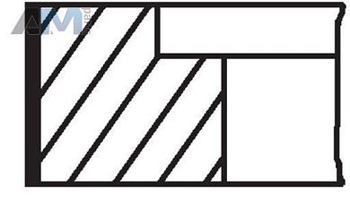 Комплект поршневых колец MAHLE/KNECHT (03048N0) для Volkswagen Touareg I (2003-2010) 2.5TDI