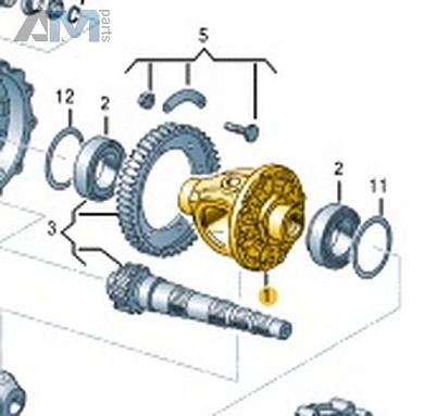 Коробка дифференциала VAG 02K409121QКупить коробку дифференциала 02K409121Q на Фольксваген/Ауди/Шкоду на выгодных условиях