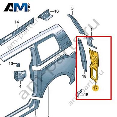 Панель крепления заднего фонаря Volkswagen id-Buzz 2023-2024 1T3813320AКупить панель крепления заднего фонаря 1T3813320A для Фольксваген id-Buzz 2023-2024- минимальная цена