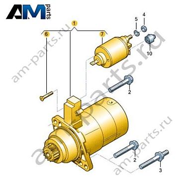Стартер VAG 0AM911021EКупить стартер 0AM911021E Фольксваген/Ауди/Шкода- минимальная цена