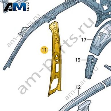 Усилитель стойки В Volkswagen T-Roc 2018-2024 2GA809444Купить усилитель стойки В 2GA809444 на Фольксваген Т-рок 2018-2024- выгодные цены