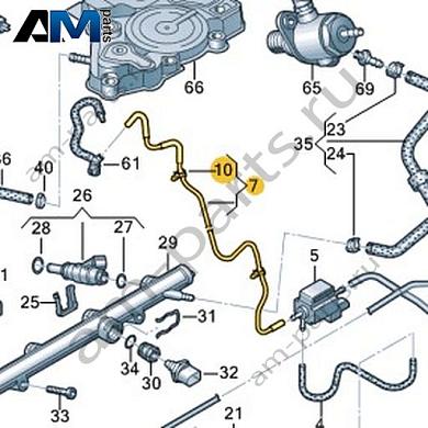 Соединительный шланг VAG 06L133241EКупить соединительный шланг 06L133241E на Фольксваген/Ауди/Шкоду- минимальная цена