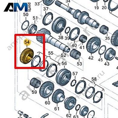 Свободно вращающаяся шестерня VAG 0A5311145BJКупить свободно вращающуюся шестерню 0A5311145BJ на Фольксваген/Ауди/Шкоду- гарантия наличия