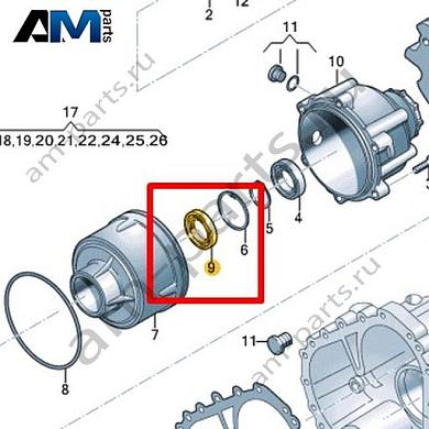 Шариковый подшипник VAG 0B6311235AКупить шариковый подшипник 0B6311235A Фольксваген/Ауди/Шкода- гарантия наличия