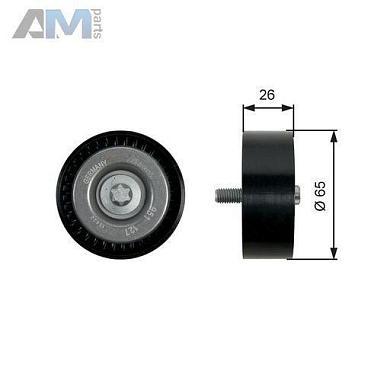 Обводной ролик (GATES) T36437 для Mb E-klasse 2002-2009 III (W211) E 200 COMPRESSOR (184 л.с.)