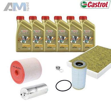 Набор ТО-2/4 Audi Q5 2020-2026 45TDI 249 л.с. (масло Castrol LL3 5W30 504/507)