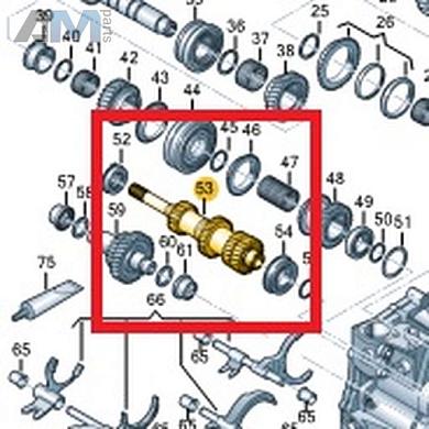 Первичный вал VAG 02M311101DPКупить первичный вал 02M311101DP на Фольксваген/Ауди/Шкоду- акция