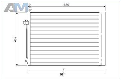 Радиатор кондиционера (VALEO) 814367 для BMW X5 (E70) 2006-2013 M50dX