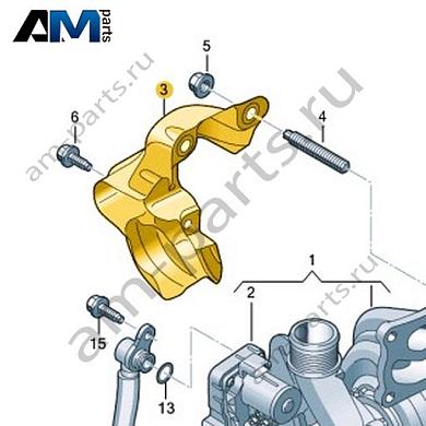 Теплозащитный экран VAG 0XW145536Купить теплозащитный экран 0XW145536 Фольксваген/Ауди/Шкода- минимальная цена