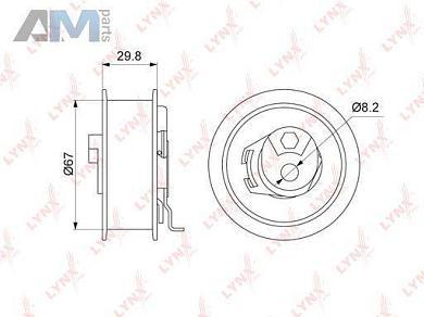 Ролик натяжной ремня ГРМ PB1239 (LYNXauto) для автомобилей VAGОформить заказ на ролик натяжной ремня ГРМ PB1239 производства LYNXauto для Фольксваген/Ауди/Шкода по специальной цене