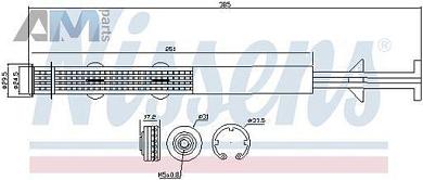 Осушитель кондиционера NISSENS (95451) Audi A4 (B8) 2.0TDI (170/163 л.с.)