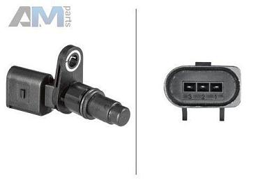 Датчик импульсов распредвала (6PU013122101) HELLA для Volkswagen Touareg II (2011-2014)