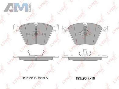 Колодки тормозные передние LYNX для BMW X5 (E70) 2006-2013 BD-1432