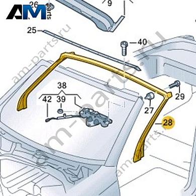 Уплотнитель Volkswagen T-Roc Cabrio 2020-2024 2GC871465AКупить уплотнитель 2GC871465A на Фольксваген Т-рок Кабриолет 2020-2024 по минимальной цене