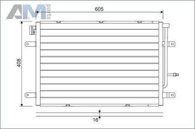 Радиатор кондиционера VALEO (818190) на Audi A4 (B7) 2005-2009 1.6/1.8 (102/163 л.с.)