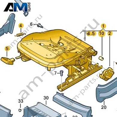 Каркас сиденья с регулировкой по высоте Volkswagen AMAROK 2013-2016 2H0881105GКупить каркас сиденья с регулировкой по высоте 2H0881105G на Фольксваген Амараок 2013-2016- бесплатная доставка