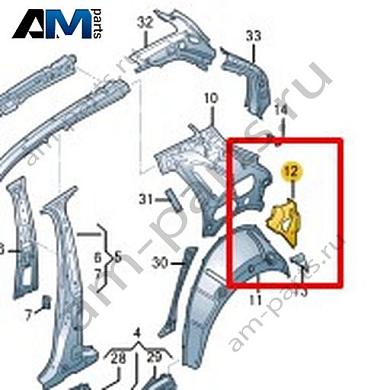 Усилитель канала уплотнителя Volkswagen Taigo 2022-2024 2G6813333Купить усилитель канала уплотнителя 2G6813333 на Фольксваген Тайго 2022-2024- бесплатная доставка