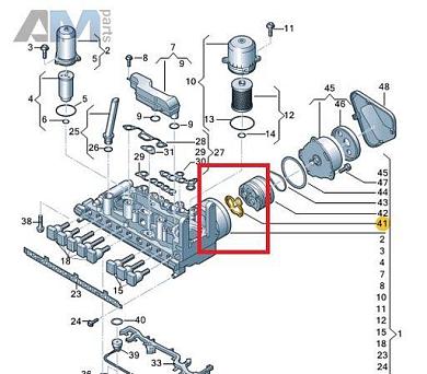 Уплотнительное насоса 0CK325450A Audi A6 (C8) 2018-2025 0CJ/0CK (7-АКП DSG)