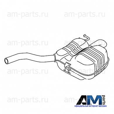 Задняя часть глушителя Фольксваген Пассат Б8 1.4TSI (125/150 л.с.) 3G0253609BE