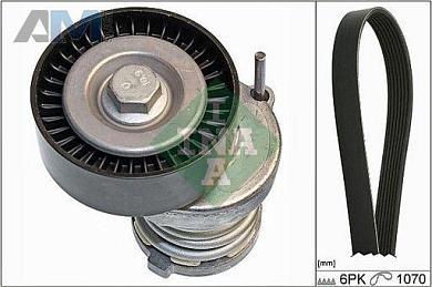 Комплект замены ремня генератора INA (529008410) Volkswagen Tiguan I (2007-2011) 2.0 дизель