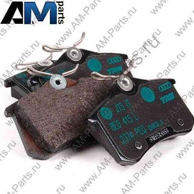 Задние тормозные колодки BREMBO P85017 на Skoda 3U (2001-2008)