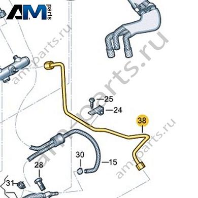 Топливопровод VAG 059130310BSКупить топливопровод 059130310BS для Фольксваген/Ауди/Шкода- спец. Цена