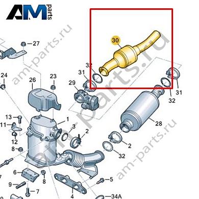 Нейтрализатор VAG 1K0254401RКупить нейтрализатор 1K0254401R Фольксваген/Ауди/Шкода- минимальная цена