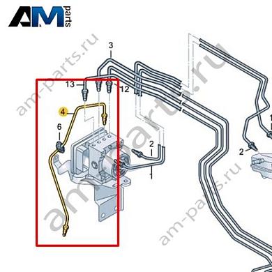 Тормозная трубка от гидравлической системы к тормозному шлангу VAG 1EB614724Купить тормозную трубку от гидравлической системы к тормозному шлангу 1EB614724 на Фольксваген/Ауди/Шкоду на выгодных условиях