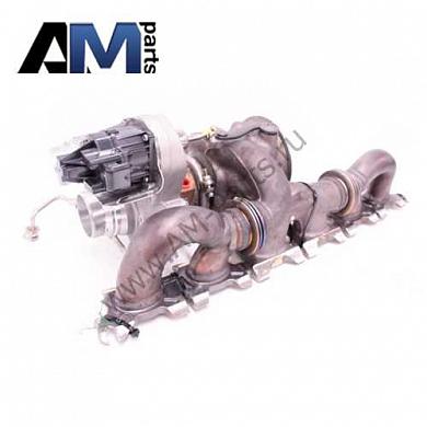 Турбонагнетатель с выпускным коллектором 11658637041 на BMW (G12) 740LiX