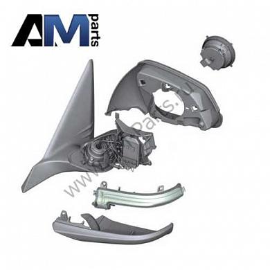 Привод зеркала левый БМВ Х1 Е84 (черный) 51167307199