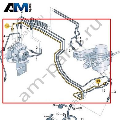 Тормозная трубка от гидроблока к соединению Volkswagen id-Buzz 2023-2024 1N3614726AКупить тормозную трубку от гидроблока к соединению 1N3614726A на Фольксваген id-Buzz 2023-2024 на выгодных условиях