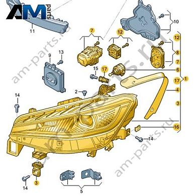 Светодиодная фара с матричным модулем правая Volkswagen id4/id5 2021-2024 11A941078Купить светодиодную фару с матричным модулем правую 11A941078 Фольксваген id4/id5 2021-2024- акция