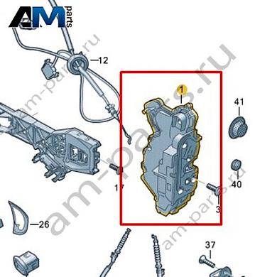 Замок двери Volkswagen id3 2020-2024 10B837016BКупить замок двери 10B837016B для Фольксваген id3 2020-2024- выгодные цены