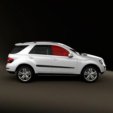 Стекло передней двери правое Mercedes ML W164 A1647251010