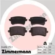 Комплект задних тормозных колодок ZIMMERMANN 24606.175.1 на Audi Q5 (8R)